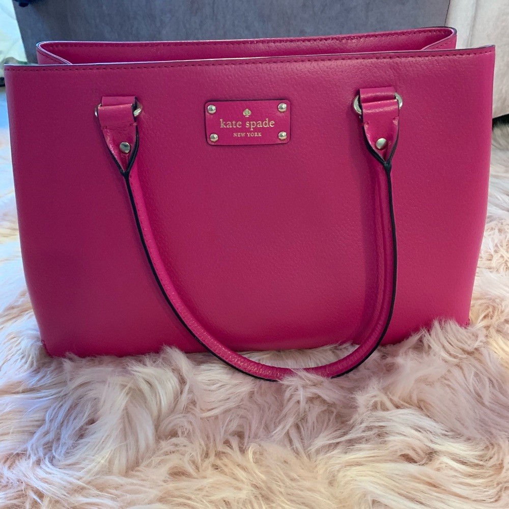 Kate Spade Hot Pink Purse- like new!!